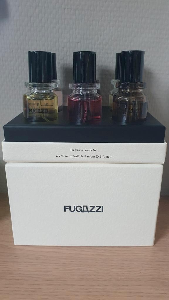 FUGAZZI SET    6 flesjes van 15 ml in luxe box, Sieraden, Tassen en Uiterlijk, Uiterlijk | Parfum, Nieuw, Verzenden