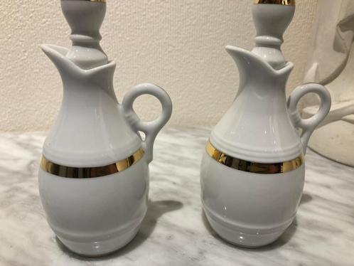 Pillivuyt servies delen wit goud zgan bistroservies, Antiek en Kunst, Antiek | Servies los, Ophalen