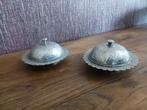 Vintage Botervlootjes met Deksel - Set van 2, Ophalen of Verzenden