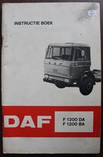 Daf F 1200 DA / BA instructieboekje, Verzenden