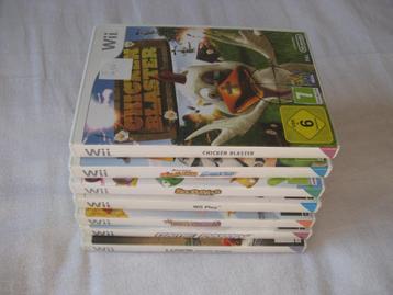 7 Games voor Nintendo Wii (5x Pegi 3 + 2x Pegi 7) beschikbaar voor biedingen