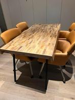 Tafel met 4 Stoelen - Mooie Eetset, Ophalen, Gebruikt, Bruin, Vier