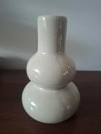 Glanzende crème witte bolvormige kandelaar, Overige materialen, Ophalen of Verzenden, Zo goed als nieuw, Crème