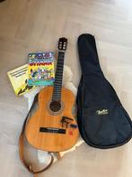Gitaar met tas + spullen voor beginners, Muziek en Instrumenten, Snaarinstrumenten | Gitaren | Akoestisch, Ophalen, Gebruikt, Klassieke of Spaanse gitaar