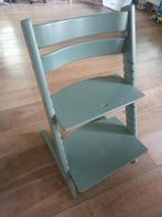 Stokke Trip Trap stoel met blad en kussen, Kinderen en Baby's, Kinderstoelen, Ophalen, Gebruikt, Meegroeistoel, Aanschuifbaar