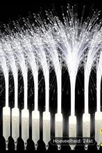 32 stuks witte LED fiberlichtsticks/lichtstokken/gloeistaven, Ophalen of Verzenden, Nieuw, Feestartikel, Geboorte of Huwelijk