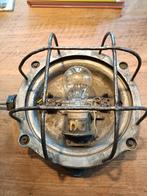 Authentieke bunkerlamp scheepslamp, Antiek en Kunst, Antiek | Lampen, Ophalen of Verzenden