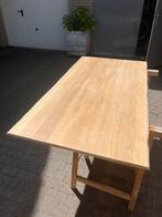 Massief eiken boomstam plank, Doe-het-zelf en Verbouw, 25 tot 50 mm, Eiken, Ophalen of Verzenden, Plank