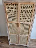 Webbing Kast Naturel - Bandung Naturel, Met deur(en), 100 tot 150 cm, Zo goed als nieuw, Naturel