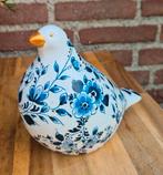 Porseleinen duif wit met blauw en gouden accenten 16 cm hoog, Antiek en Kunst, Antiek | Keramiek en Aardewerk, Ophalen of Verzenden