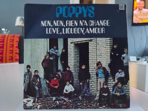 7" Single Poppys - Non, Non Rien N'a Change / Love, Lioubov,, Cd's en Dvd's, Vinyl Singles, Gebruikt, Single, Pop, 7 inch, Ophalen of Verzenden