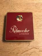oude sigarendoos in blik Ritmeester Livarde, Verzamelen, Ophalen of Verzenden, Gebruikt, Tabaksdoos of Verpakking