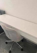 Witte bureau met twee laden van Micke, Ophalen of Verzenden, Zo goed als nieuw