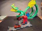 Hot Wheels Vuurspuwende Draak met auto zgan, Racebaan, Ophalen of Verzenden, Zo goed als nieuw, Hot Wheels