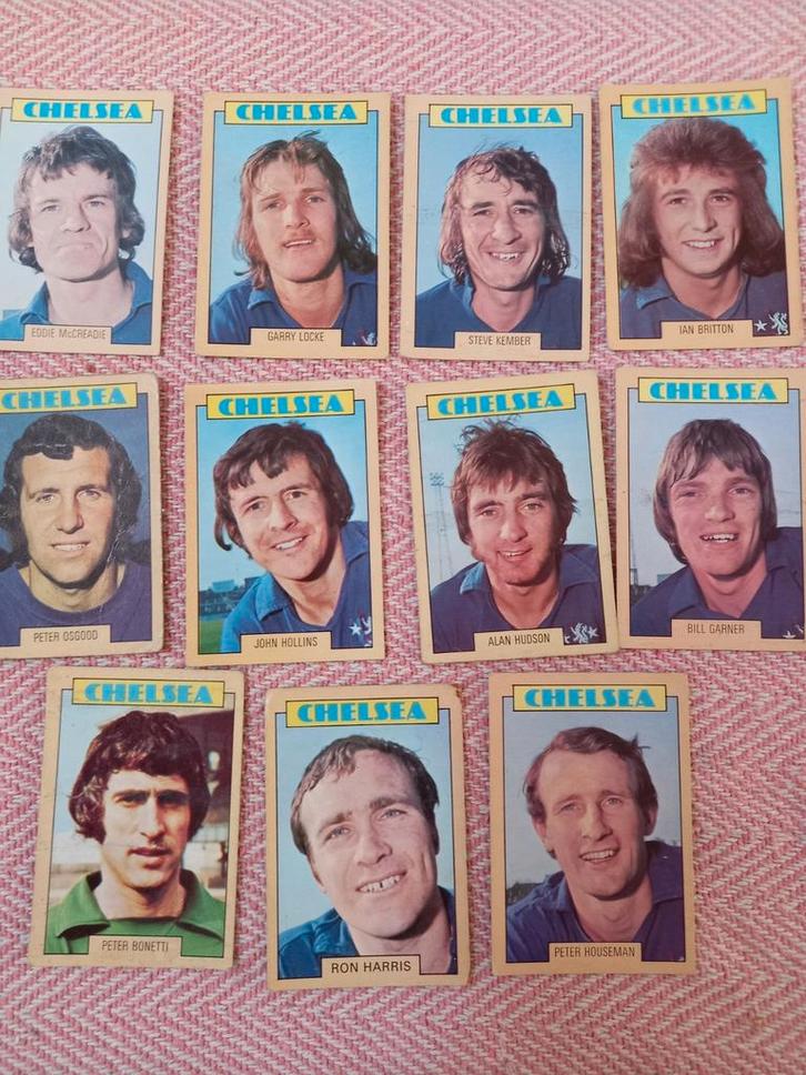 Chelsea FC Vintage Voetbal Kaarten Jaren 70, Tickets en Kaartjes, Overige Tickets en Kaartjes