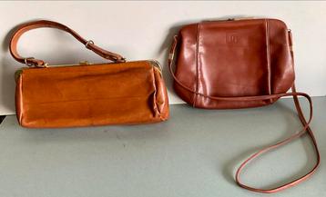 Vintage Dames Handtas - Bruin Leer beschikbaar voor biedingen