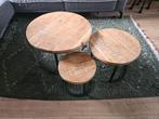 Set van 3 ronde salontafels, Huis en Inrichting, Tafels | Salontafels, Ophalen, 50 tot 100 cm, Rond, 50 tot 100 cm
