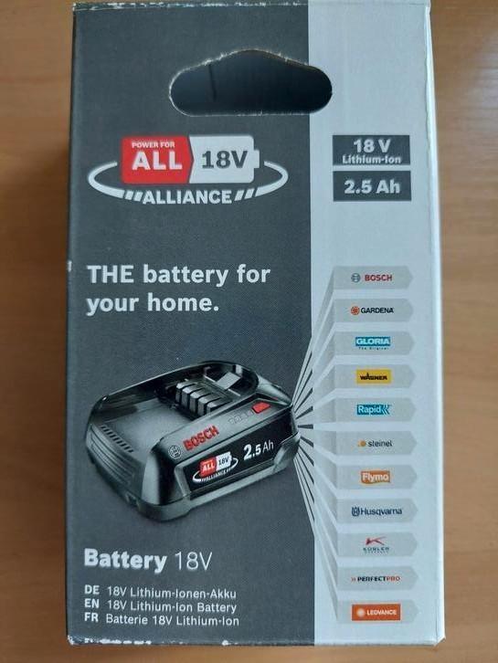 Bosch accu 18v 2.5Ah NIEUW, Audio, Tv en Foto, Accu's en Batterijen, Nieuw, Oplaadbaar, Ophalen of Verzenden