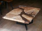 Epoxy Salontafel (Nieuw) - transparant, Huis en Inrichting, Tafels | Salontafels, 100 tot 150 cm, Nieuw, Minder dan 50 cm, Natuur, Live Edge, Epoxy