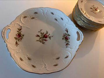 Vintage Rosenthal gebaksschaal met 11 bordjes in topstaat! beschikbaar voor biedingen