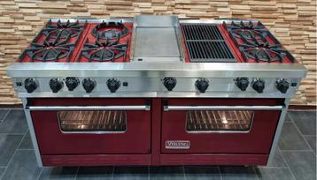 Luxe Fornuis Viking 150cm bordeaux rood Teppanyaki gril beschikbaar voor biedingen