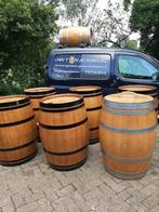 Eiken en kastanje houten regentonnen wijnvaten bloembakken, 150 liter of meer, Nieuw, Ophalen of Verzenden, Met kraantje