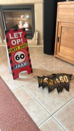 60 jaar feest artikelen, Ophalen of Verzenden, Zo goed als nieuw, Versiering, Verjaardag