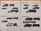 4x 1968 Scania vrachtwagen sheets L80, L85, LT110, LBS110, Ophalen of Verzenden, Zo goed als nieuw, Overige merken