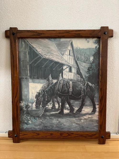 3Mooi Geschilderd Portet Olieverf Schilderi wegens verhuizen, Antiek en Kunst, Kunst | Schilderijen | Klassiek, Ophalen of Verzenden