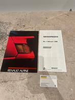 Renault alpine - folder en prijslijst 1989, Ophalen of Verzenden, Zo goed als nieuw, Renault