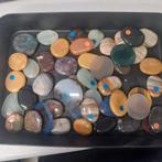 Lot van edelsteen cabochons gemengd, Ophalen of Verzenden