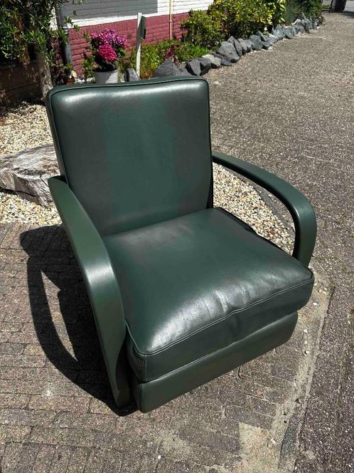 Fauteuil Baxter, Huis en Inrichting, Fauteuils, Zo goed als nieuw, Hout, Leer, 50 tot 75 cm, 75 tot 100 cm, Ophalen