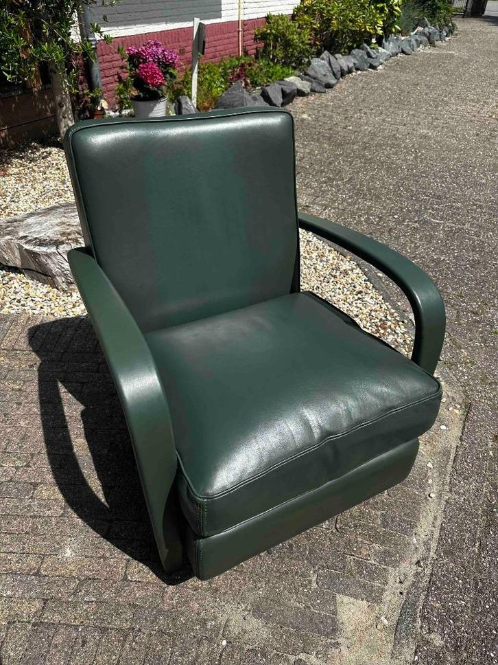 Fauteuil Baxter, Huis en Inrichting, Fauteuils, Zo goed als nieuw, Hout, Leer, 50 tot 75 cm, 75 tot 100 cm, Ophalen