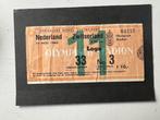 oud voetbal ticket Nederland - Zwitserland 11 november 1962, Verzenden, Gebruikt, Ajax, Poster, Plaatje of Sticker