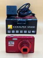 Nikon Coolpix S5200 Wifi Digitale Compact Camera, Compact, Ophalen of Verzenden, Zo goed als nieuw, 8 keer of meer