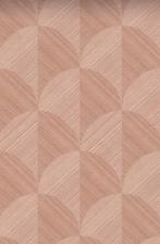 Behang 3D-motief terracotta roze, Huis en Inrichting, Stoffering | Behang, Ophalen of Verzenden, Minder dan 10 m², Roze