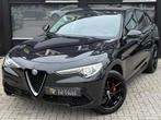 Alfa Romeo Stelvio 2.0 T 280pk AWD Q4 Black Pack 2300kg Trek, Auto's, Alfa Romeo, Automaat, Zwart, 4 cilinders, USB
