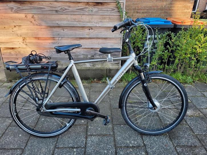 Stella Elektrische Heren Fiets Framemaat is 57cm., Fietsen en Brommers, Elektrische fietsen, Zo goed als nieuw, Overige merken