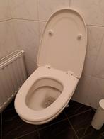 Zwevend Toilet + Geberit Spoelknop, Ophalen, Gebruikt, Toilet