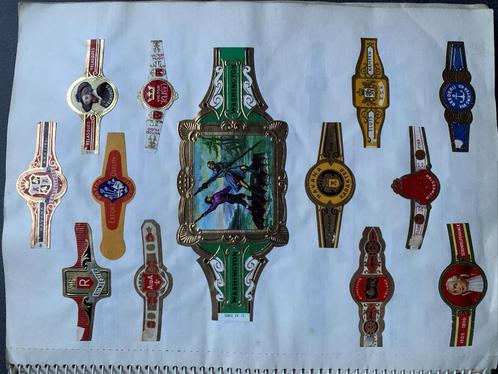 Sigarenbandjes verzameling, Verzamelen, Rookartikelen, Aanstekers en Luciferdoosjes, Gebruikt, Sigarenbandjes, Ophalen of Verzenden