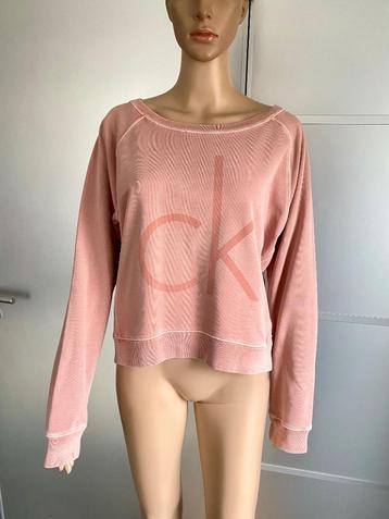 J138 Calvin Klein maat S=36 trui sweater roze beschikbaar voor biedingen