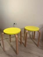 Ikea frosta krukjes fluor set van 2 stuks, Huis en Inrichting, Krukjes, Ophalen of Verzenden, Zo goed als nieuw, Hout