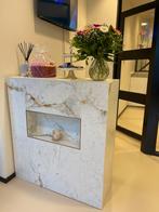 Stijlvolle balie met marmerlook, Huis en Inrichting, Ophalen, Marmer, 100 tot 150 cm, Zo goed als nieuw