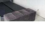 Grijze Fluweel Hocker met Opbergruimte, Ophalen, Gebruikt, Minder dan 50 cm, 75 tot 100 cm