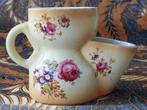 Originele antieke scheerkom uit Engeland met bloemen 16 cm., Antiek en Kunst, Ophalen of Verzenden