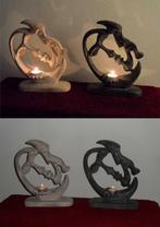 Waxinehouders 2 gezichten van hout, 25 tot 50 cm, Bruin, Nieuw, Ophalen of Verzenden