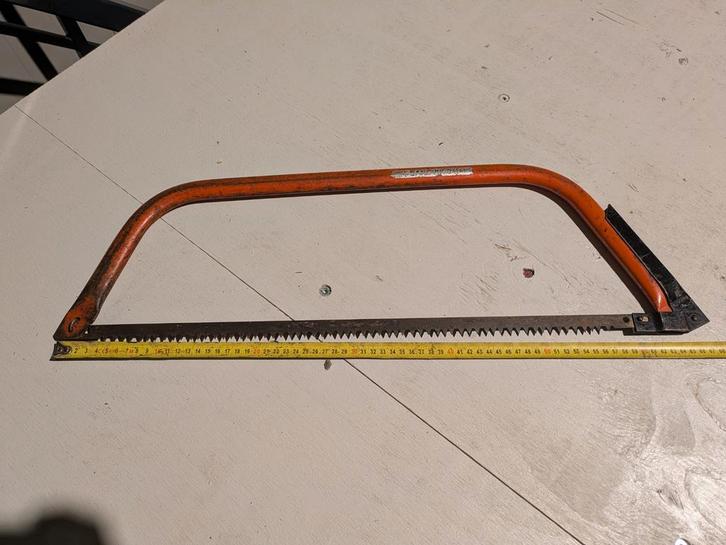 2x Hand boomzaag beugelzaag - Sandvik, Doe-het-zelf en Verbouw, Gereedschap | Handgereedschap, Gebruikt, Ophalen of Verzenden
