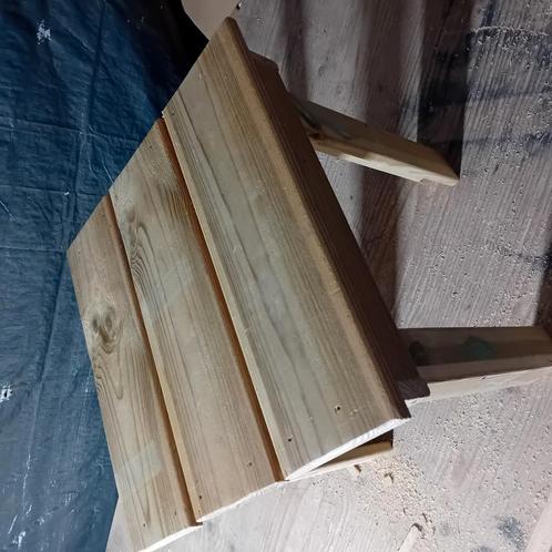 Bijzettafel geïmpregneerd grenen handgemaakt, Tuin en Terras, Palen, Balken en Planken, Nieuw, Planken, Minder dan 180 cm, Ophalen