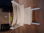 stokke mooie witte trip trap kinderstoel, Kinderen en Baby's, Kinderstoelen, Ophalen of Verzenden, Zo goed als nieuw, Meegroeistoel