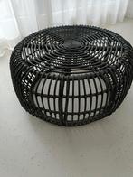 zwart Rotan bijzet- of planten tafel, Ophalen, Minder dan 50 cm, Gebruikt, Minder dan 50 cm
